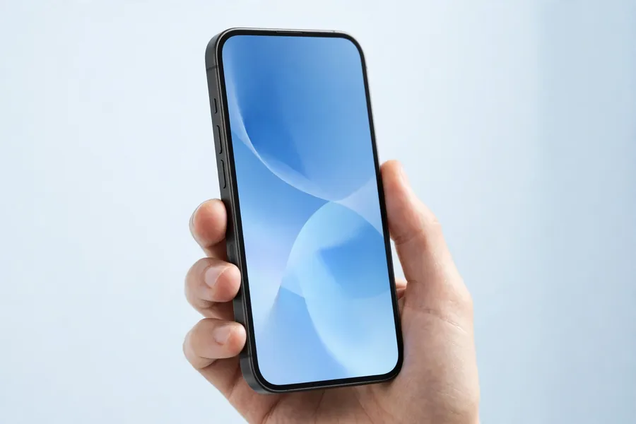 Smartphone representing a government-supported wireless service offer